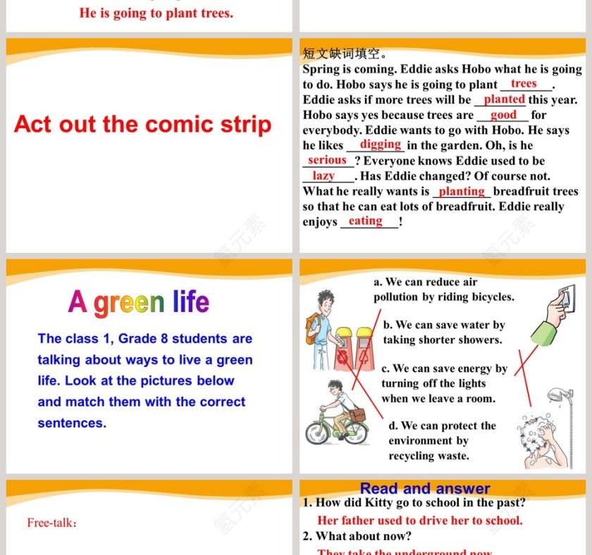 Unit8 A green WorldWelcome to the unit教学ppt课件第4张