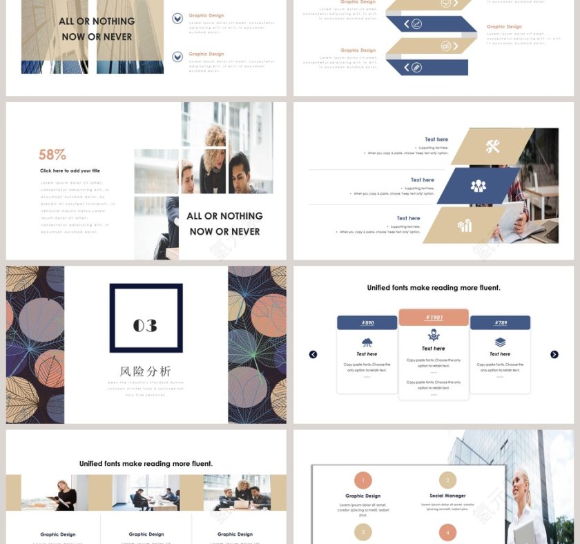 简约商业计划书小清新第3张