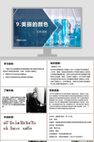 课文解析美丽的颜色语文课件PPT