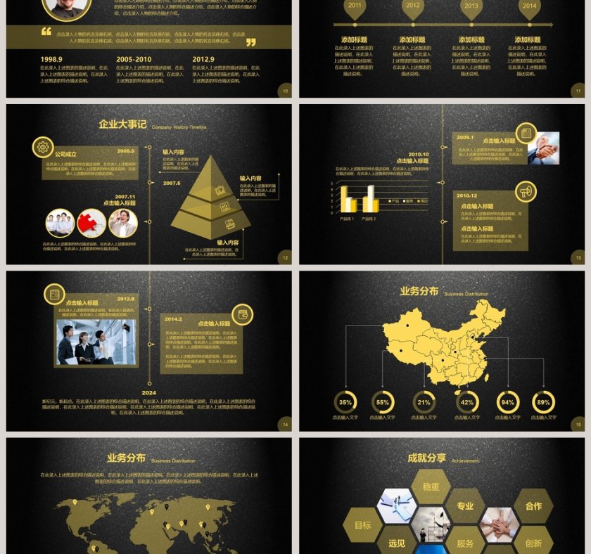 IOS风格企业宣传PPT工作ppt模板第3张