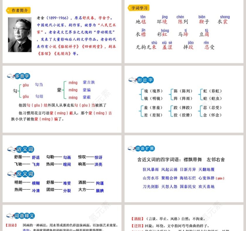课文解析六年级语文上册草原语文课件PPT第2张