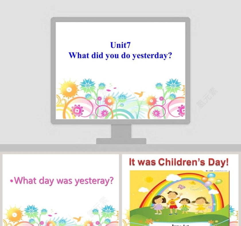 Unit7What did you do yesterday教学ppt课件第1张