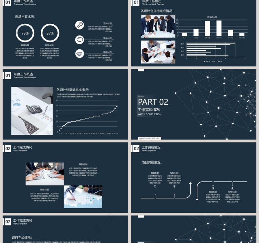 2018时尚工作总结PPT第2张