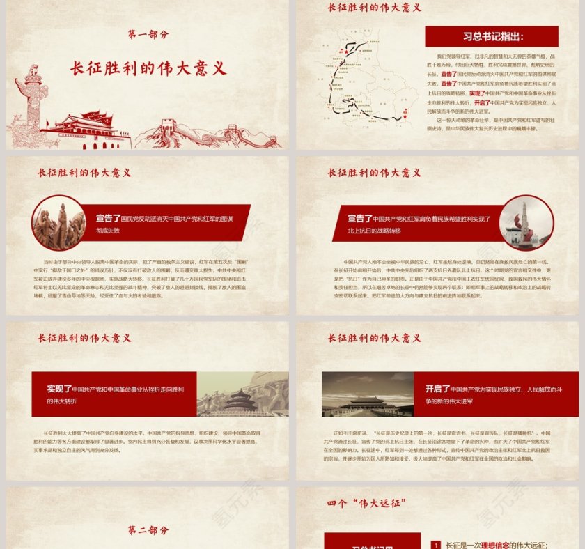 习总书记纪念长征8X周年重要讲话学习弘扬伟大长征精神PPT第2张