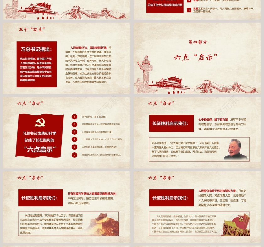 习总书记纪念长征8X周年重要讲话学习弘扬伟大长征精神PPT第4张