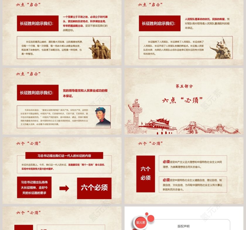 习总书记纪念长征8X周年重要讲话学习弘扬伟大长征精神PPT第5张