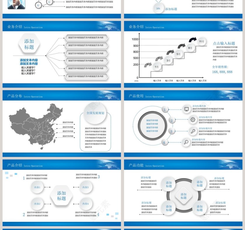 企业简介/企业宣传/产品介绍动态PPT模板第4张