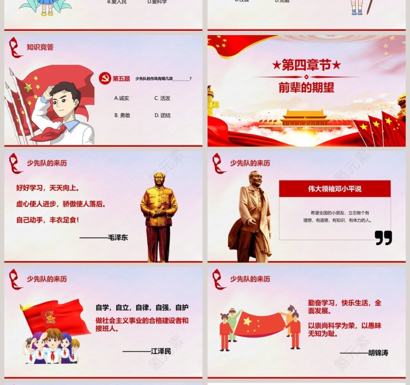 中国少年先锋队建队70周年ppt第4张