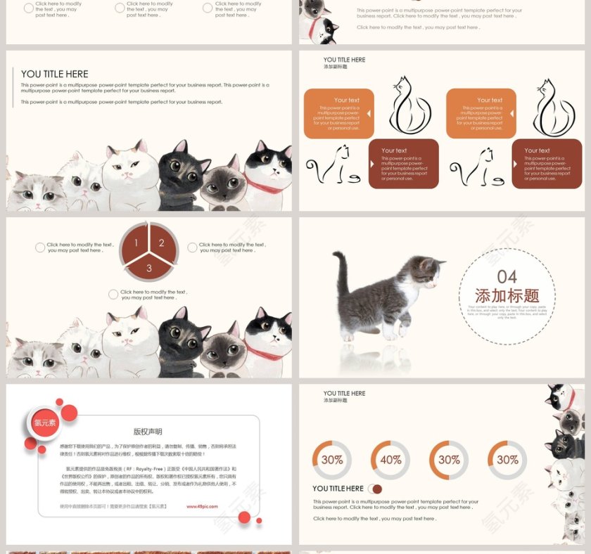 宠物医院工作汇报PPT模板第4张