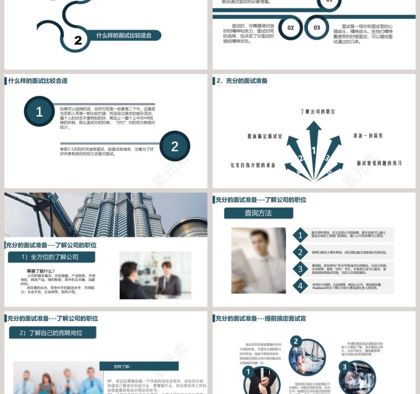 2019面试技巧培训PPT模板第3张