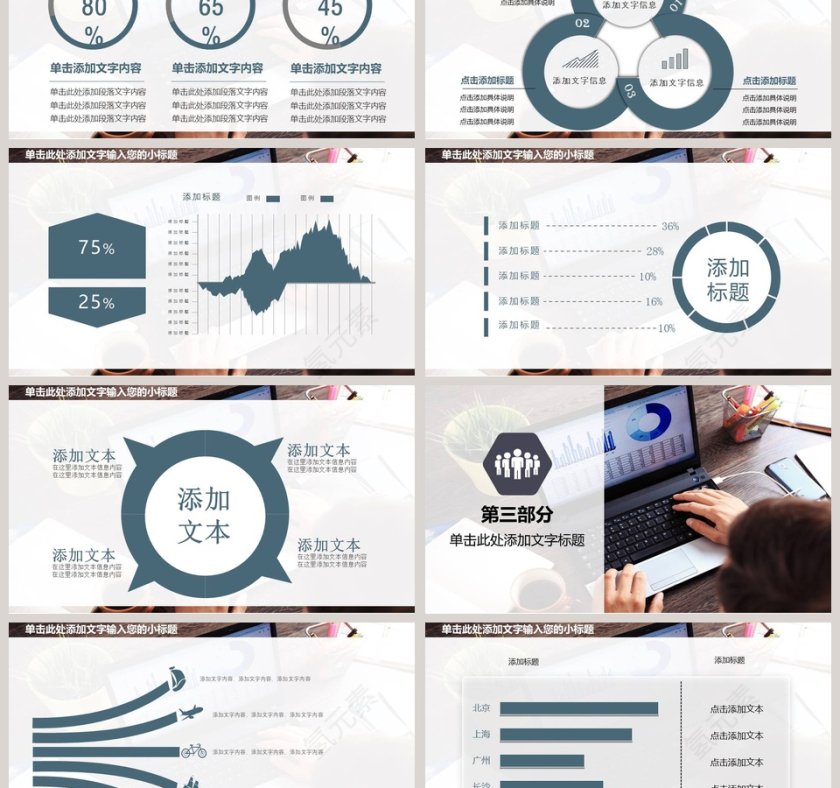 财务总结PPT动态模板财务PPT第3张
