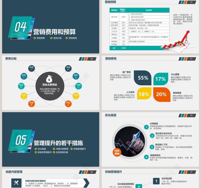 简约20xx年x月营销工作计划PPT模板第5张