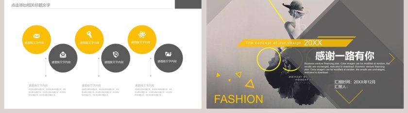 欧美杂志风商务PPT模板第5张