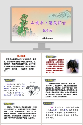 山坡羊潼关怀古语文教学PPT课件