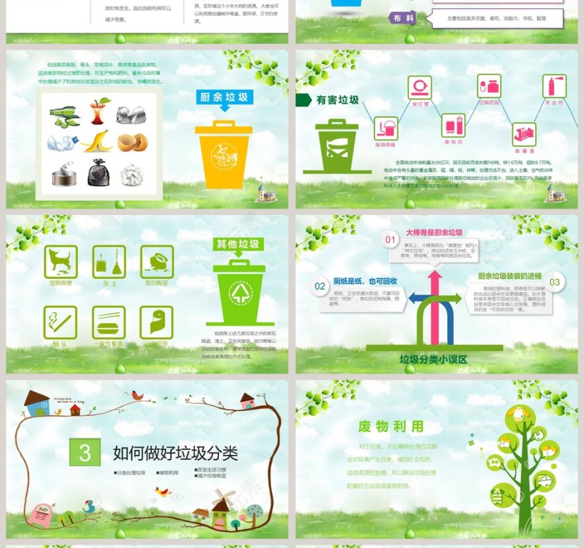 垃圾分类主题班会垃圾分类环保ppt第4张