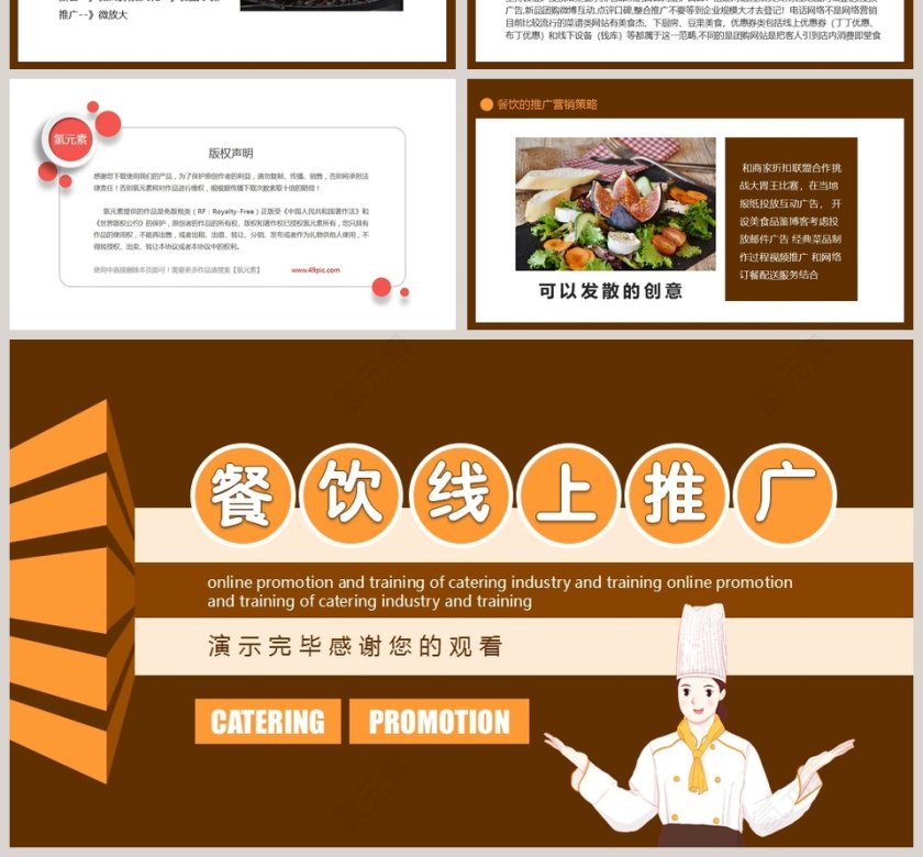 餐饮线上推广宣传策划PPT模板第4张