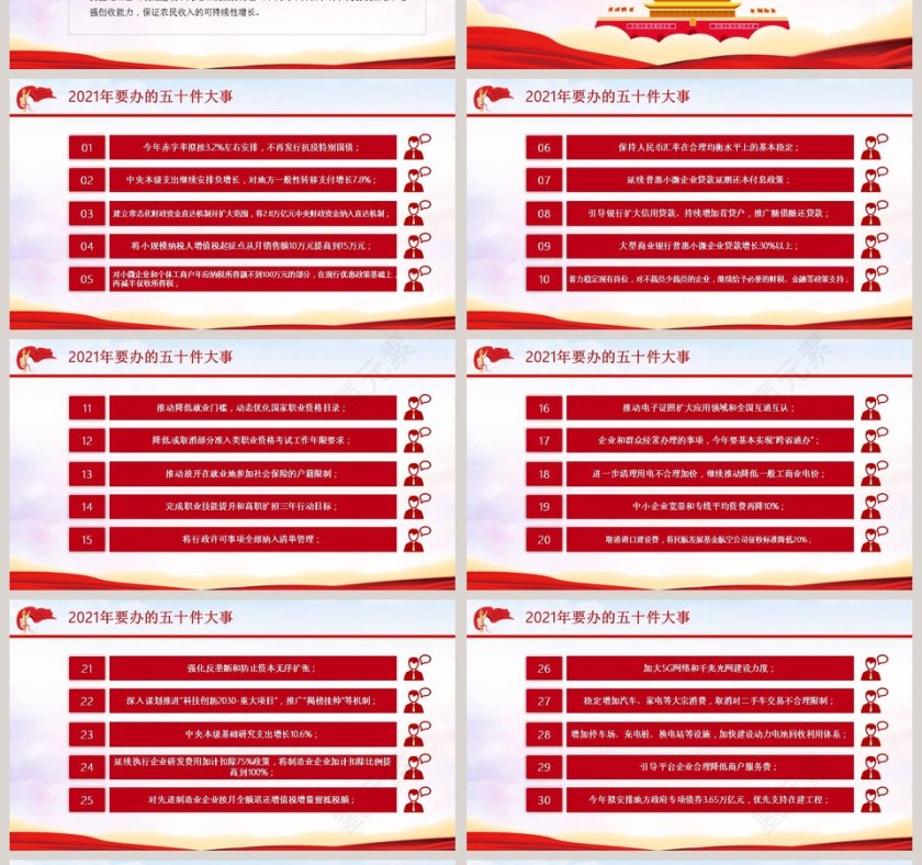 聚焦两会精神解读专题党课PPT模板第4张