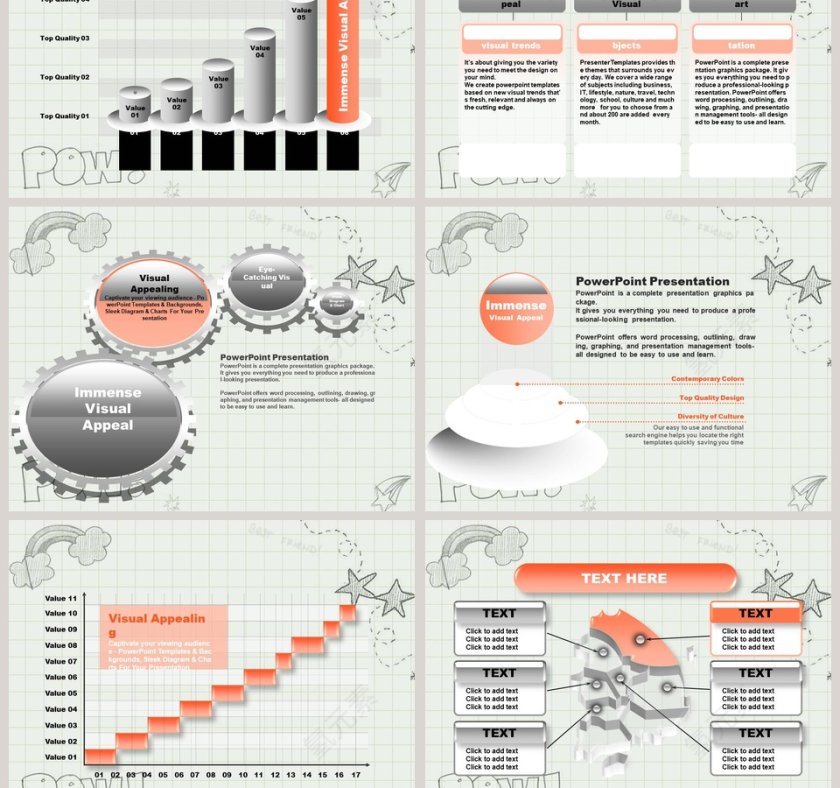 灰色卡通手绘风格教育培训PPT第5张