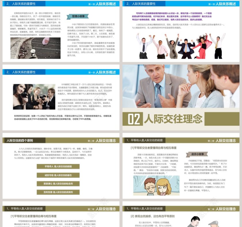 简约人际关系培训PPT第2张
