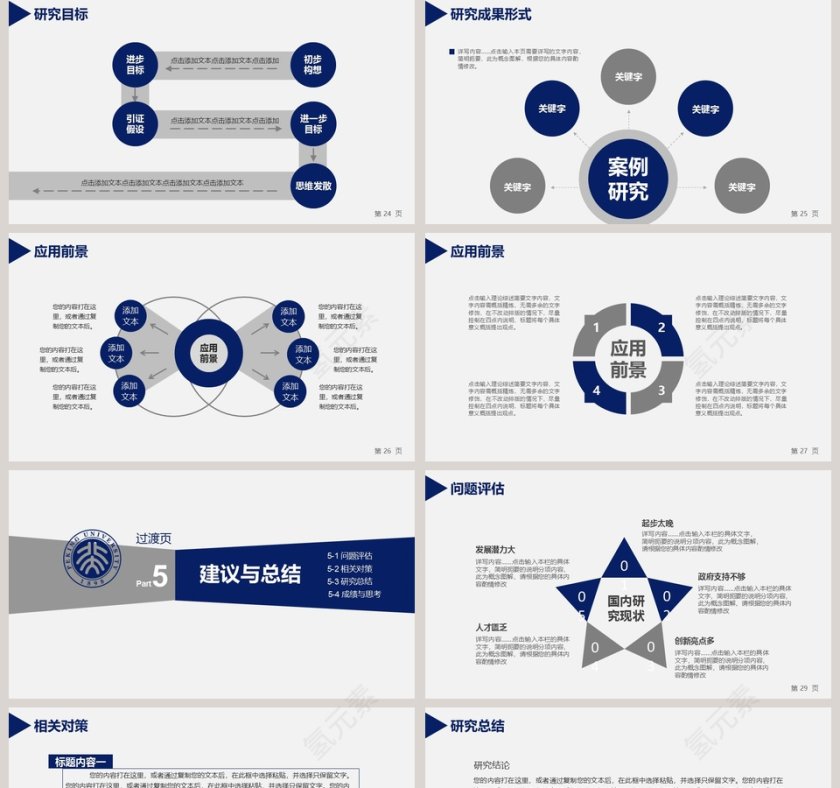 毕业论文答辩模板开题报告PPT第5张