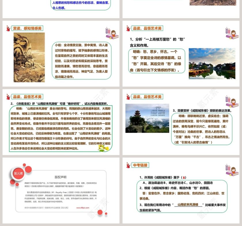 部编版九年级语文上册咸阳城东楼PPT课件第4张