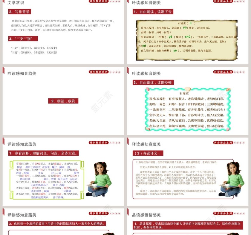 部编版八年级语文下册石壕吏语文课件PPT第2张