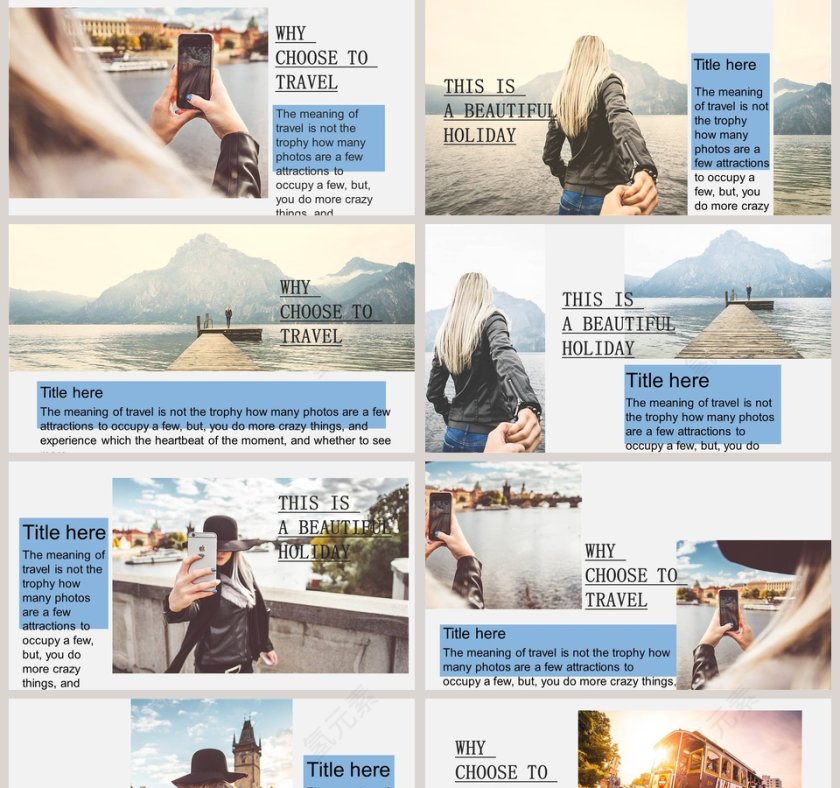 旅行相册PPT第2张