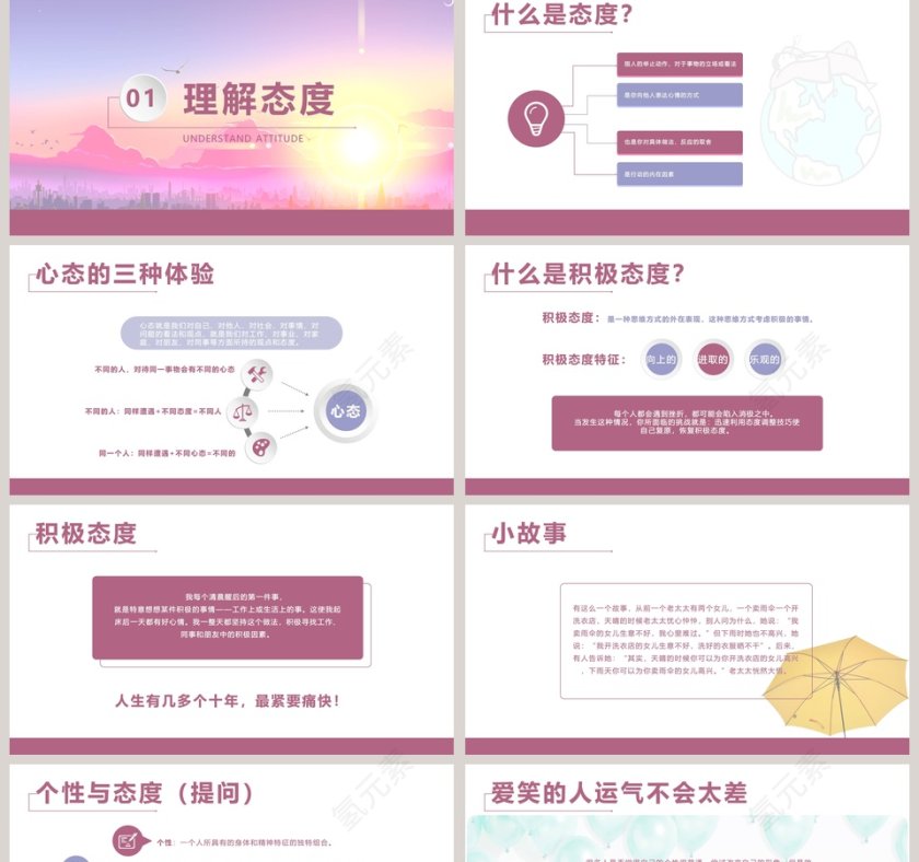 态度决定一切ppt第2张