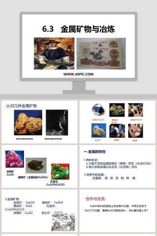 -金属矿物与冶炼教学ppt课件