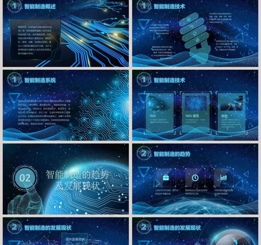 智能科技创新引领未来总结汇报PPT模板第2张