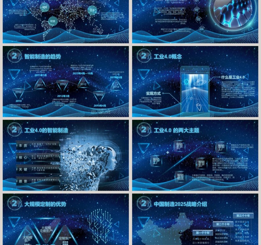 智能科技创新引领未来总结汇报PPT模板第3张