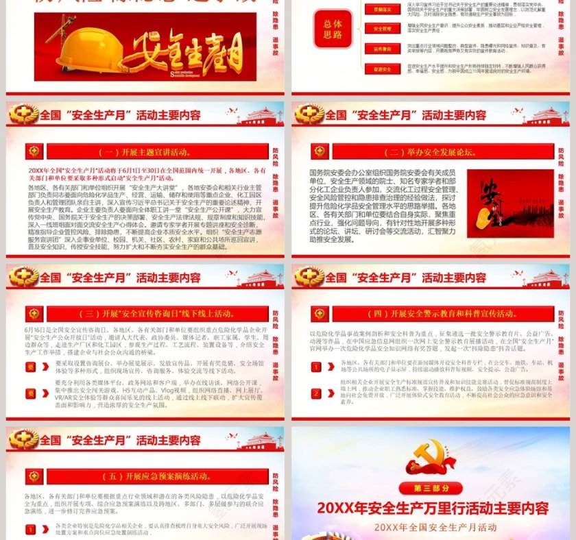 防风险除隐患遏事故2019年第18个全国安全生产月PPT模板第3张