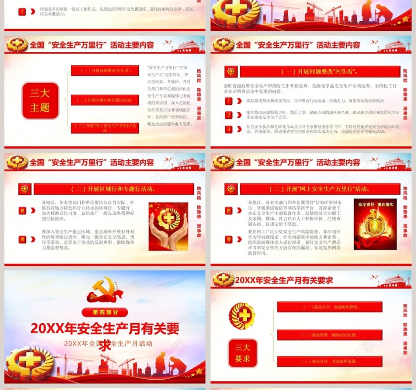 防风险除隐患遏事故2019年第18个全国安全生产月PPT模板第4张