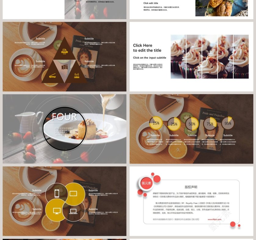 美味甜点蛋糕PPT第4张