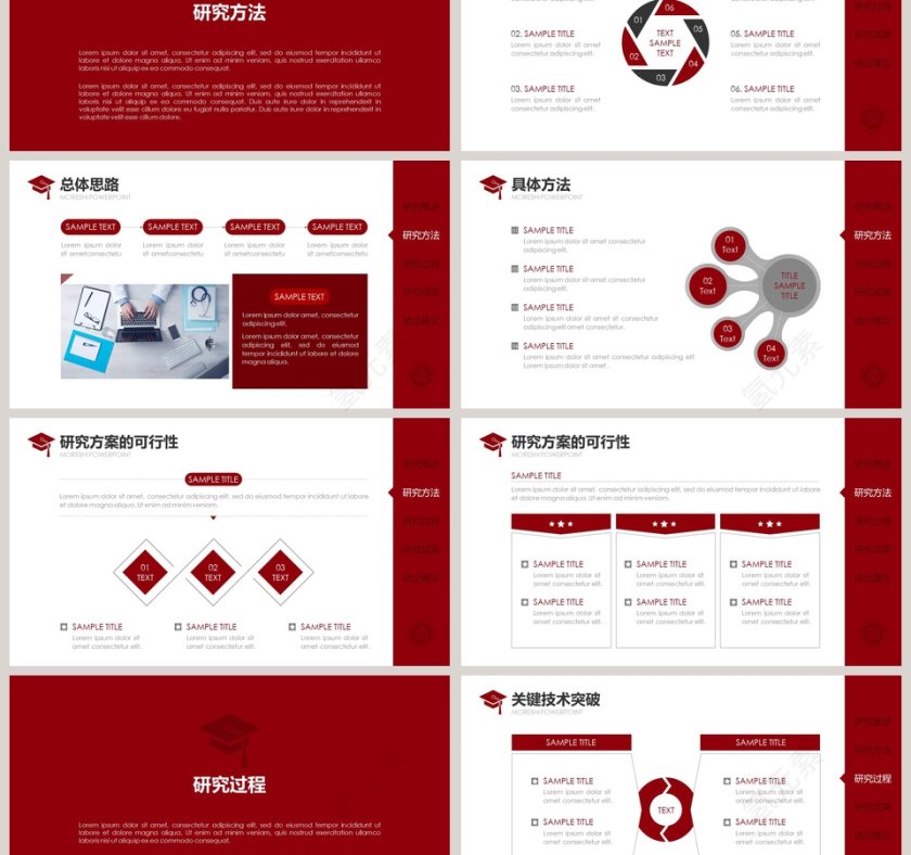 简洁实用毕业论文答辩通用PPT模板第3张