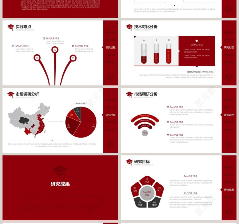 简洁实用毕业论文答辩通用PPT模板第4张