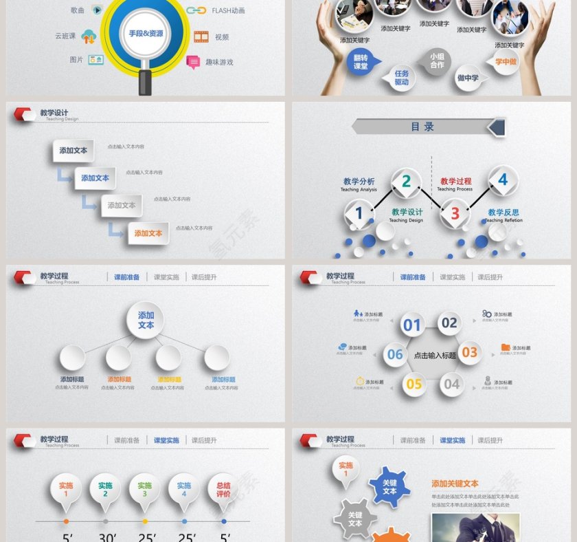 创意儿童教育培训动态PPT说课模板  第3张