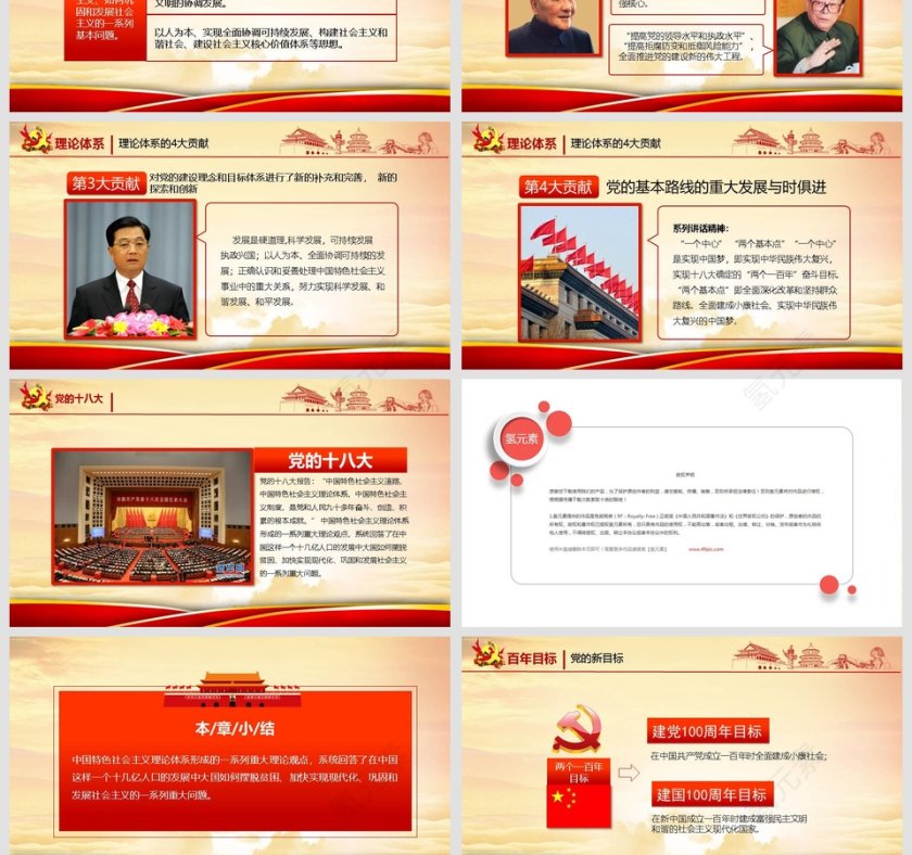 党的光辉历程中国共产党党史学习教育PPT模板第10张