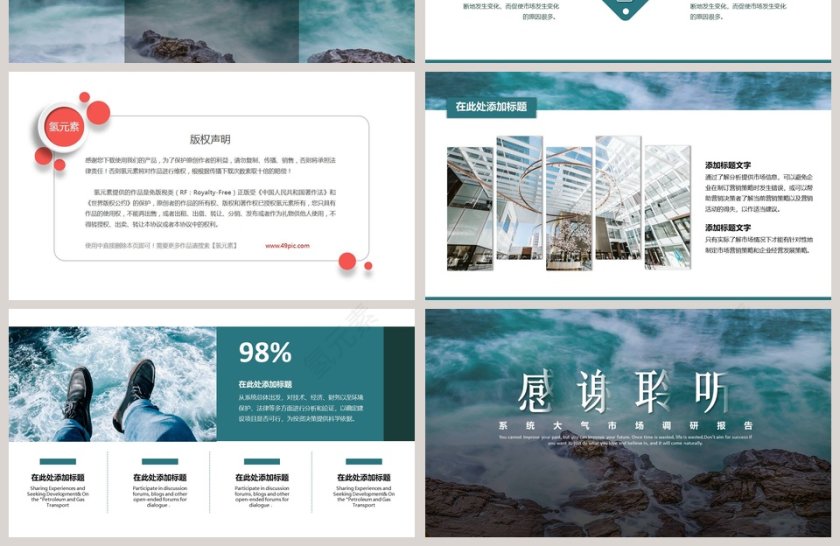 系统大气市场调研报告PPT模板第4张