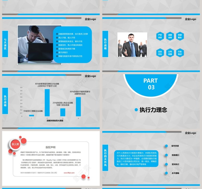企业管理培训执行力ppt模板第4张