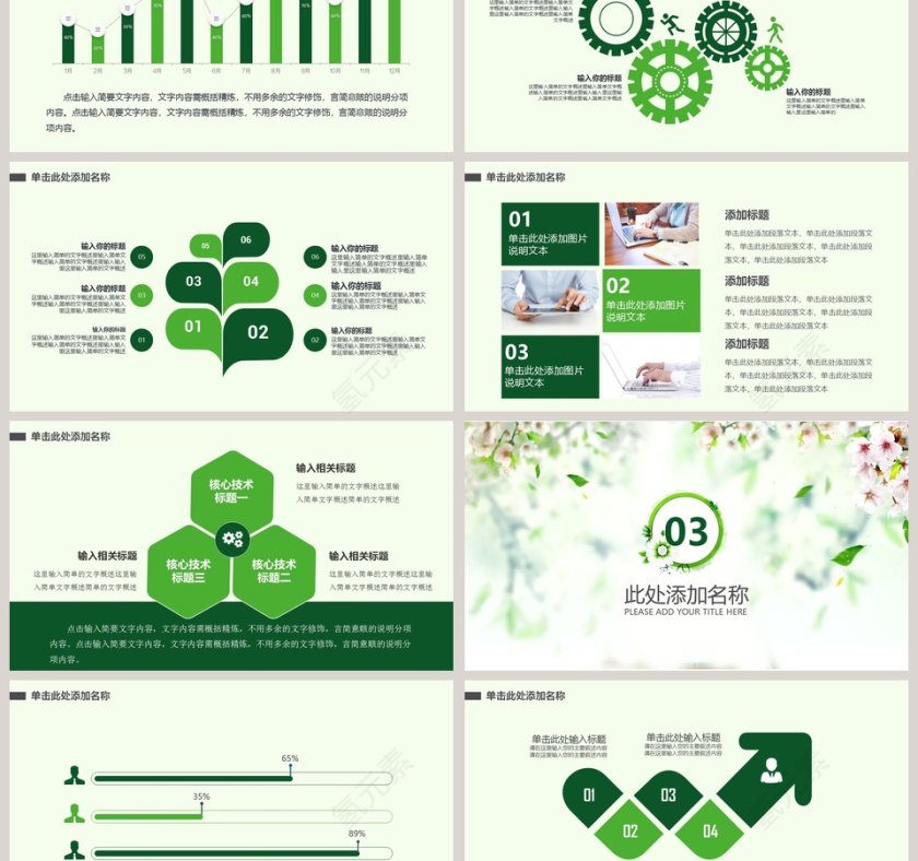 小清新201X信息化教学设计PPT第3张