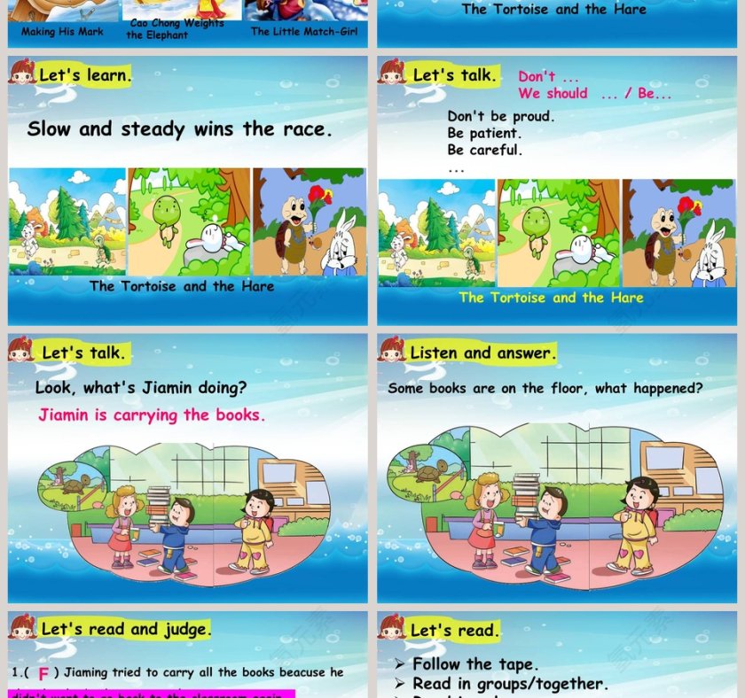 Unit 1-Slow and steady wins the race教育培训行业PPT模板第2张