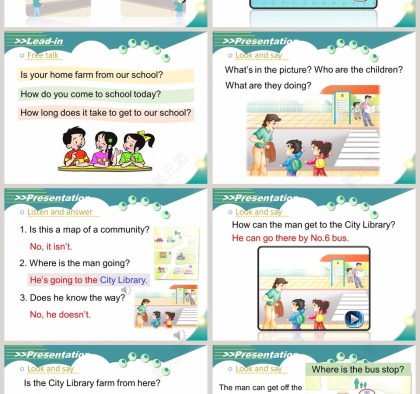 人教精通版六年级下教学ppt课件第2张