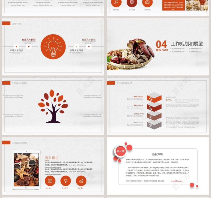 中医药产品推广模板工作概述PPT第4张