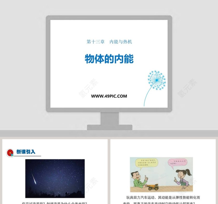 第十三章内能与热机的教学应用-PPT模板第1张