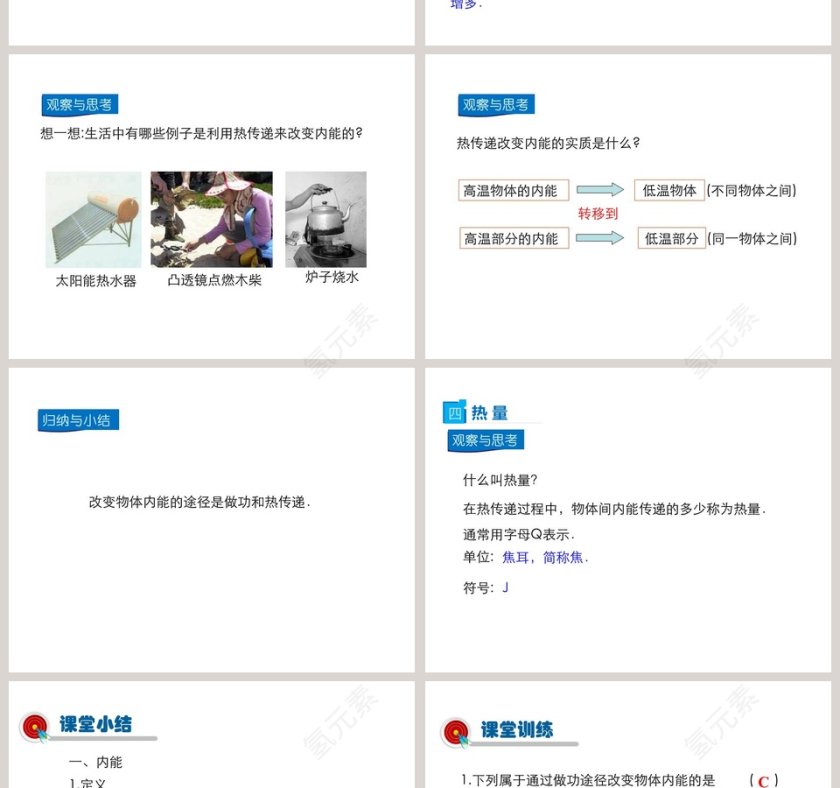 第十三章内能与热机的教学应用-PPT模板第4张