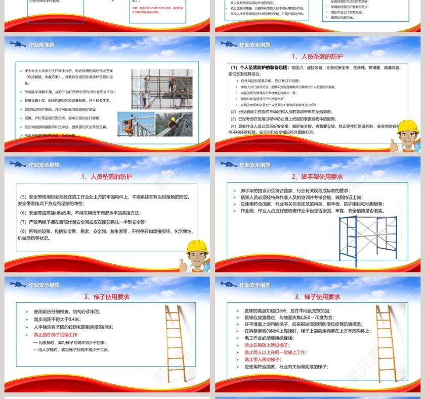 建筑工人高空高处作业安全培训ppt课件模板 第4张