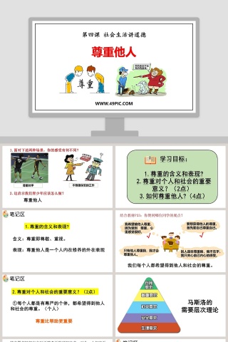 第四课 社会生活讲道德-尊重他人教学ppt课件