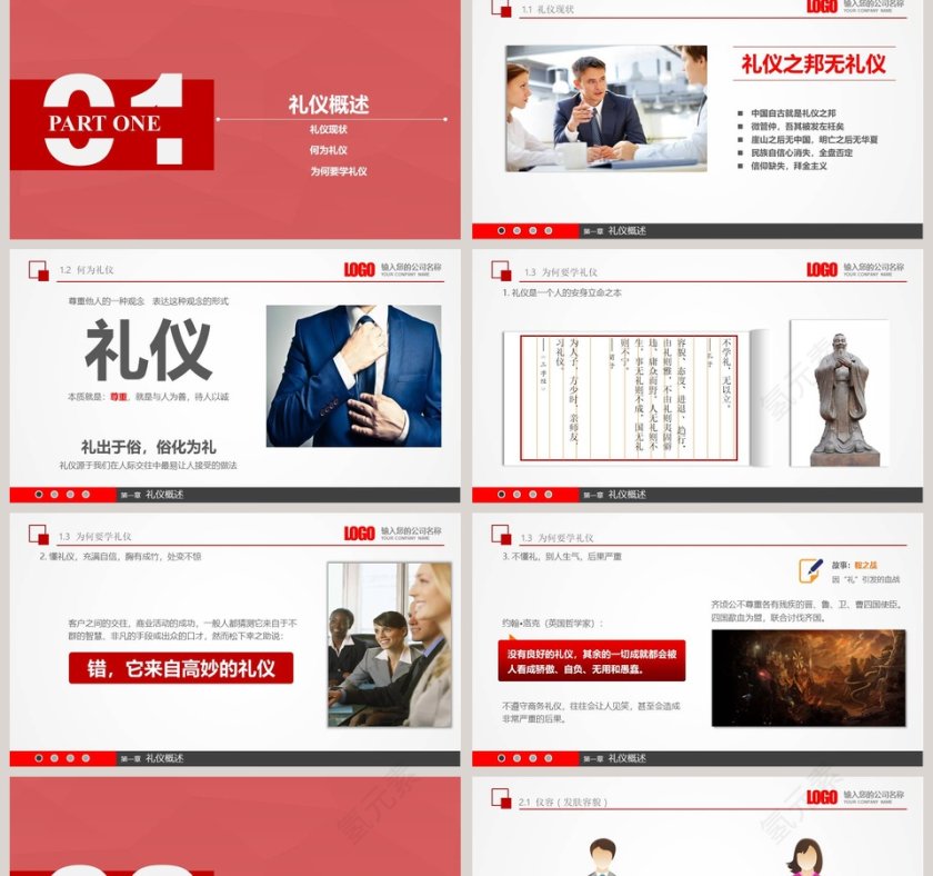 实用员工入职商务礼仪培训PPT模板第2张