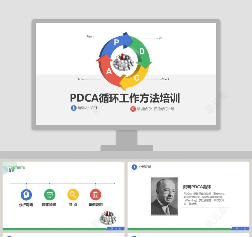 PDCA循环工作方法培训品管圈护理PPT 第1张